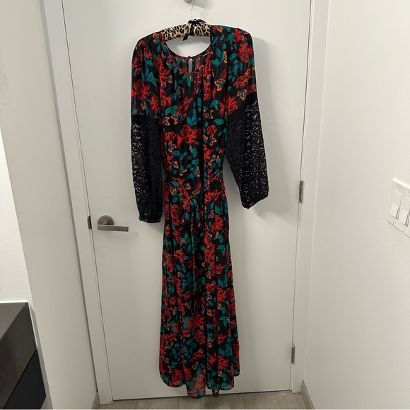 Torrid Chiffon Floral Maxi Peasant Dress - Picture 5 of 10